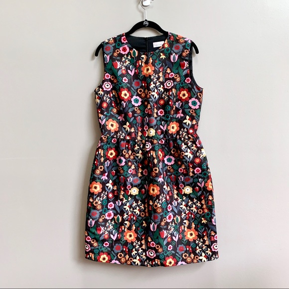 RED Valentino Dresses & Skirts - Red Valentino Floral Fit and Flare Satin Dress